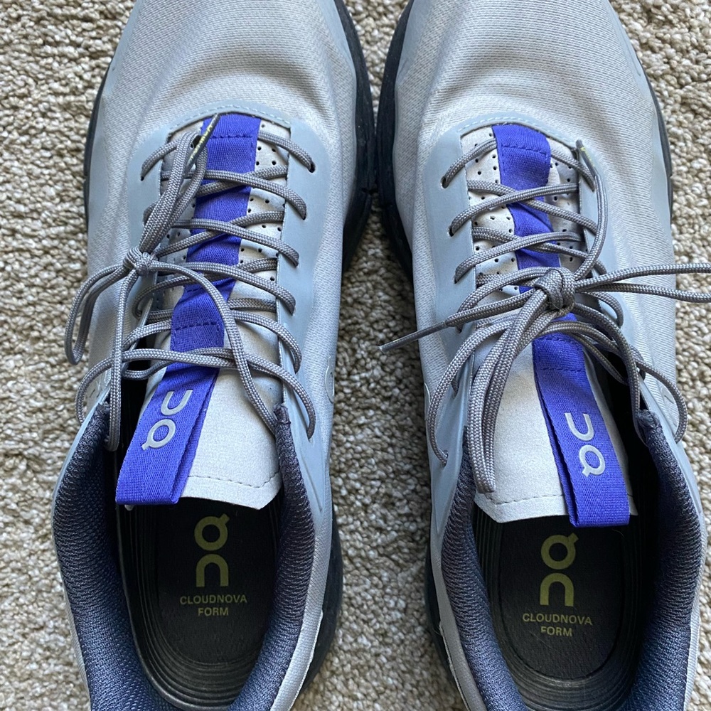 On Running Cloudnova Men's Sneakers - Gray and Purple